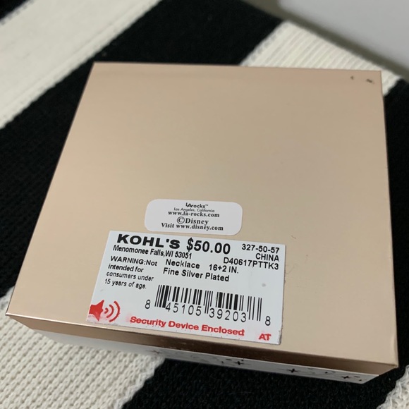 3/$30 Disney Mickey Mouse TwoTone Crystal Necklace - Picture 6 of 6